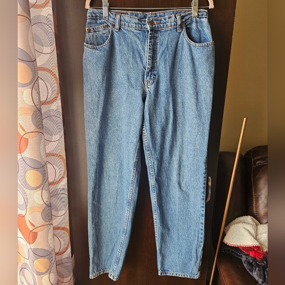 Vintage Open Trails 100% Cotton Blue Jeans Size 14 Long